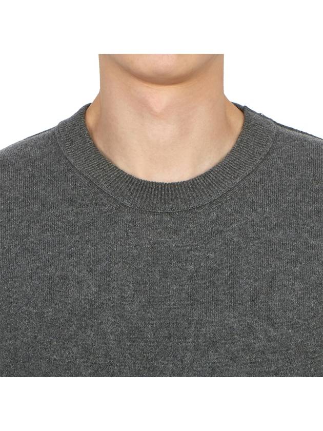 Crew Neck Cashmere Knit Top Grey - MAISON MARGIELA - BALAAN 7