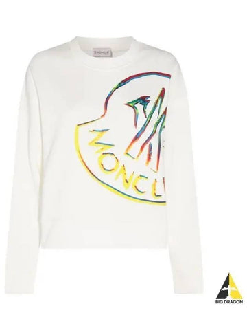 8G00030 899TR 033 Logo Printing Sweatshirt - MONCLER - BALAAN 1