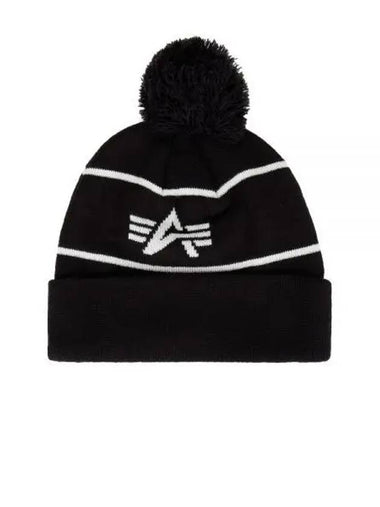 ESSENTIAL POM BEANIE UHE52500C1 BLACK foam - ALPHA INDUSTRIES - BALAAN 1