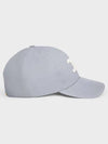 Triomphe logo patch ball cap pearl gray - CELINE - BALAAN 4