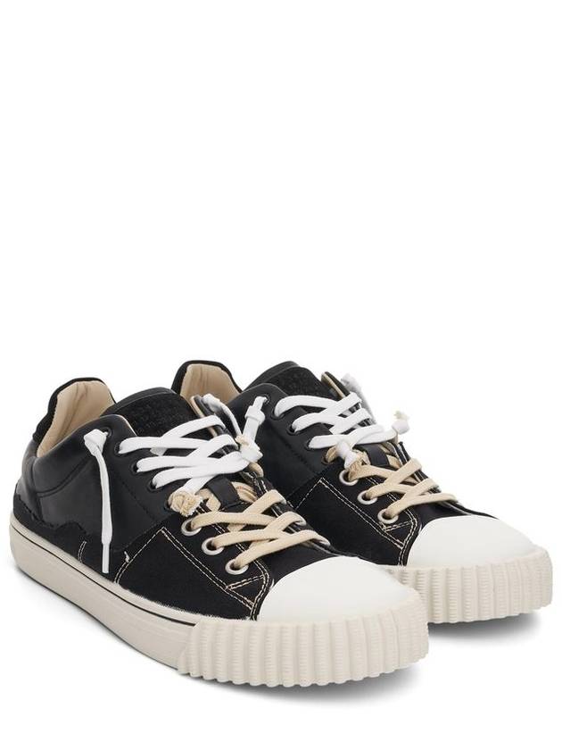 New Evolution Leather Low Top Sneakers Black - MAISON MARGIELA - BALAAN 2