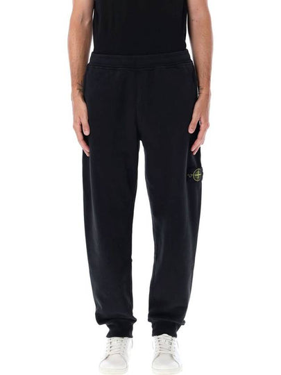 Signature Wappen Patch Cotton Baggy Pants Black - STONE ISLAND - BALAAN 2