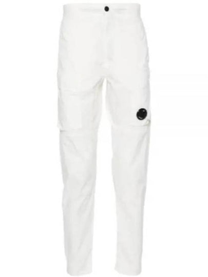 Lens Detail Cargo Pants White - CP COMPANY - BALAAN 2