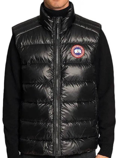 Crofton Logo Patch Padding Vest Black - CANADA GOOSE - BALAAN 2