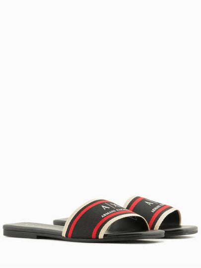 Armani Exchange Sandals Black - ARMANI EXCHANGE - BALAAN 2