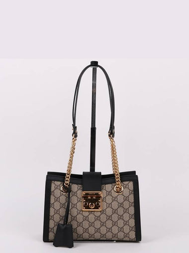 GG Supreme Padlock Small Chain Shoulder Bag 498156 - GUCCI - BALAAN 1