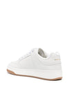 SL 61 Logo Signature Leather Low Top Sneakers White - SAINT LAURENT - BALAAN 6