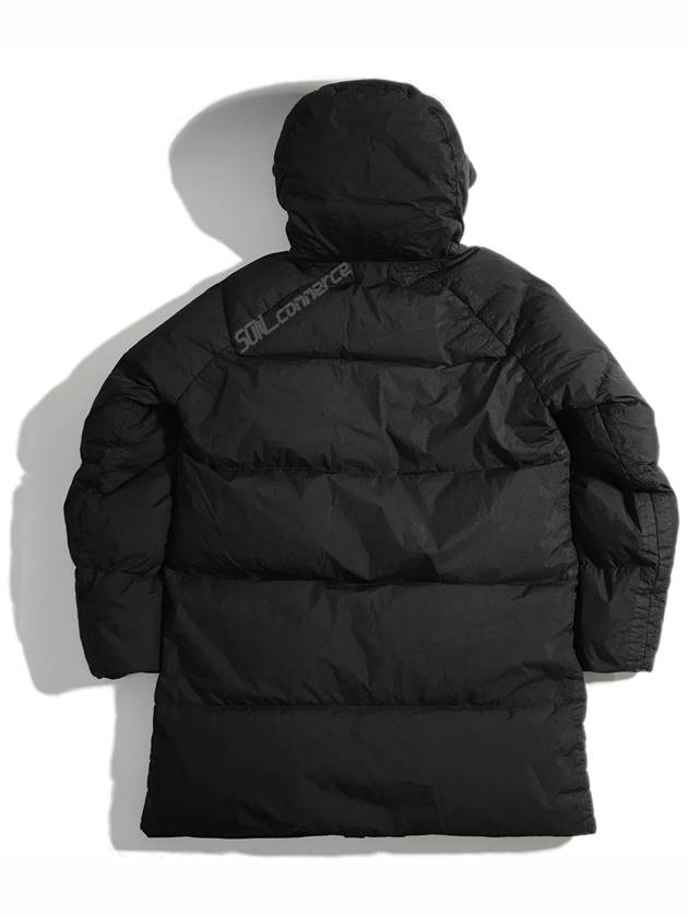 Wappen Patch Crinkle Reps Long Padding Black - STONE ISLAND - BALAAN 4