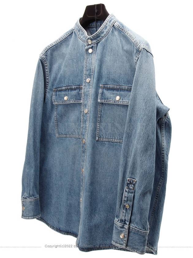 Denim China Collar Shirt 1006hv - BOTTEGA VENETA - BALAAN 2