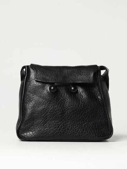 Leather Shoulder Bag Black - MARNI - BALAAN 2