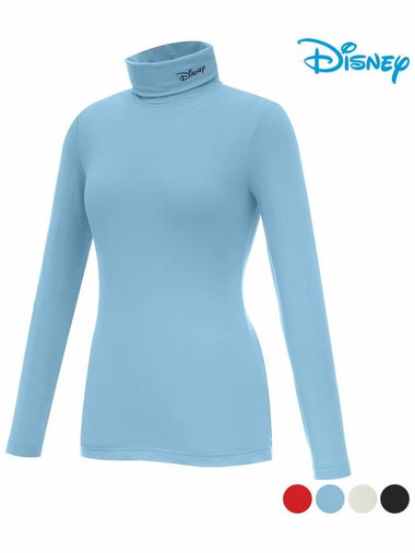 Women s Turtleneck Brushed Long Sleeve T Shirt DL3LTS081 - DISNEY GOLF - BALAAN 1