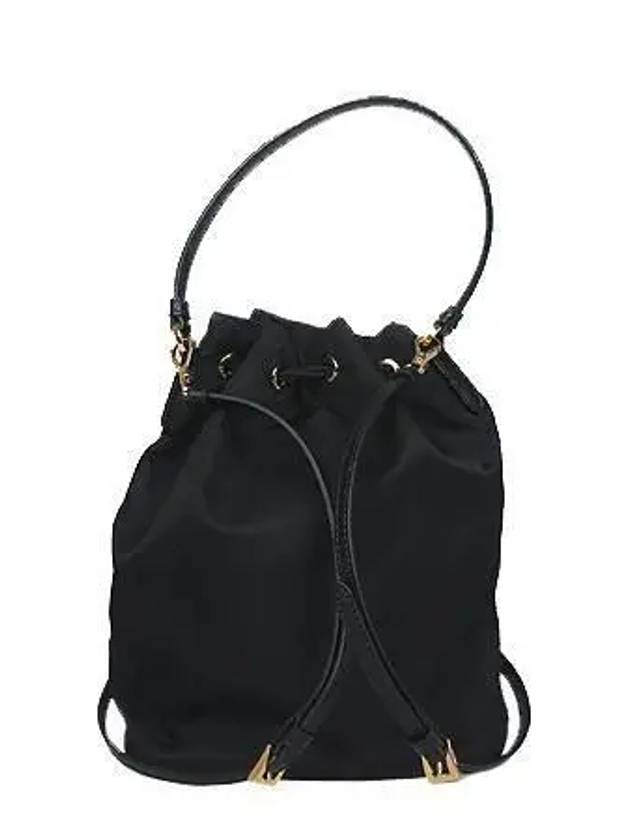 1BH038 Gold Logo Black Duet Re Nylon Bucket Bag 2WAY 2 - PRADA - BALAAN 3