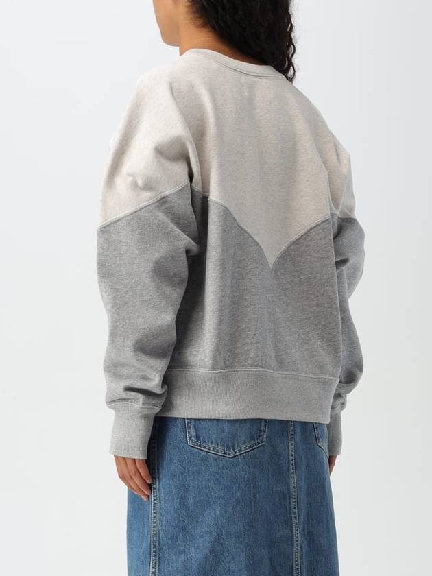 Houston Two-Tone Logo Cotton Sweatshirt Ecru Grey - ISABEL MARANT - BALAAN 3