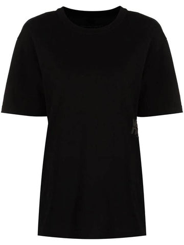 Alexander Wang Essential Jersey Short Sleeve Tee With Puff Logo And Bound Neck Clothing - ALEXANDER WANG - BALAAN 1