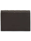 Intrecciato Flab Card Wallet Brown - BOTTEGA VENETA - BALAAN 3