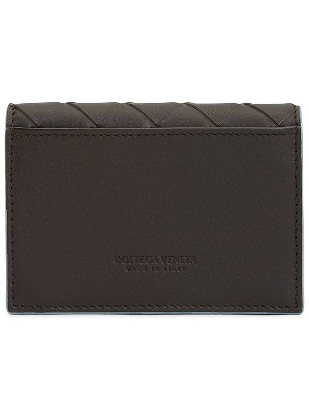 Intrecciato Flab Card Wallet Brown - BOTTEGA VENETA - BALAAN 3