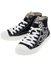 Logo Canvas High-Top Sneakers Black - VIVIENNE WESTWOOD - BALAAN 2