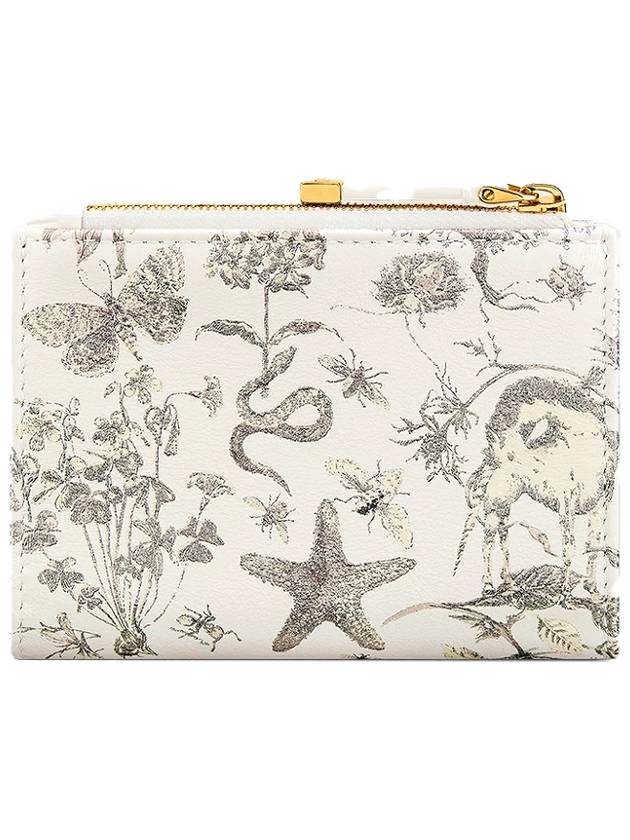 Caro Dahlia Half Wallet White - DIOR - BALAAN 5