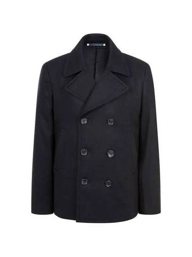 PS Cashmere Wool Double Peacoat Black 270051 - PAUL SMITH - BALAAN 1