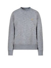 Women's Gold Star Athena Sweatshirt Melange Grey - GOLDEN GOOSE - BALAAN 2