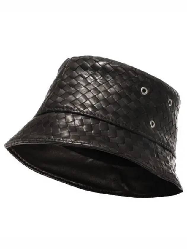 Intrecciato Leather Bucket Hat Men s - BOTTEGA VENETA - BALAAN 1