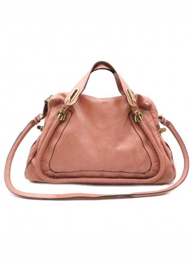 Women Chloe 8HS890 Pink Leather PARATY Large Shoulder 2WAY gt bag Gangbuk used luxury goods - CHLOE - BALAAN 1