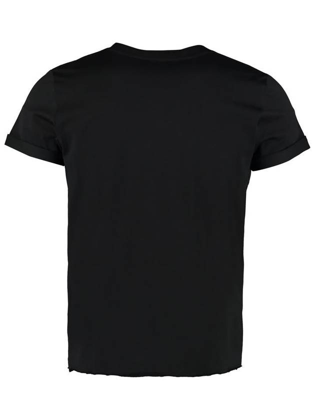 Men's Small Logo Short Sleeve T-Shirt Black - SAINT LAURENT - BALAAN 3