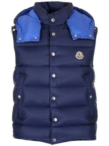 Billecart Padding Vest Navy - MONCLER - BALAAN 1