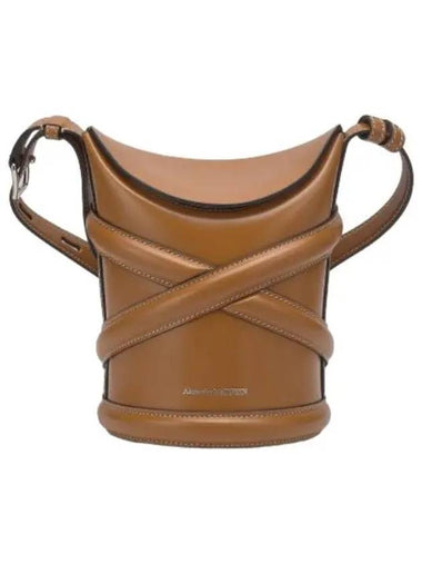 curve shoulder bag tan - ALEXANDER MCQUEEN - BALAAN 1