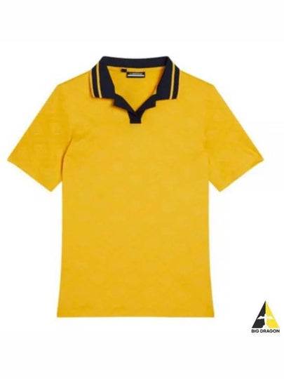 Women's Sammy Short Sleeve Polo Shirt Yellow - J.LINDEBERG - BALAAN 2