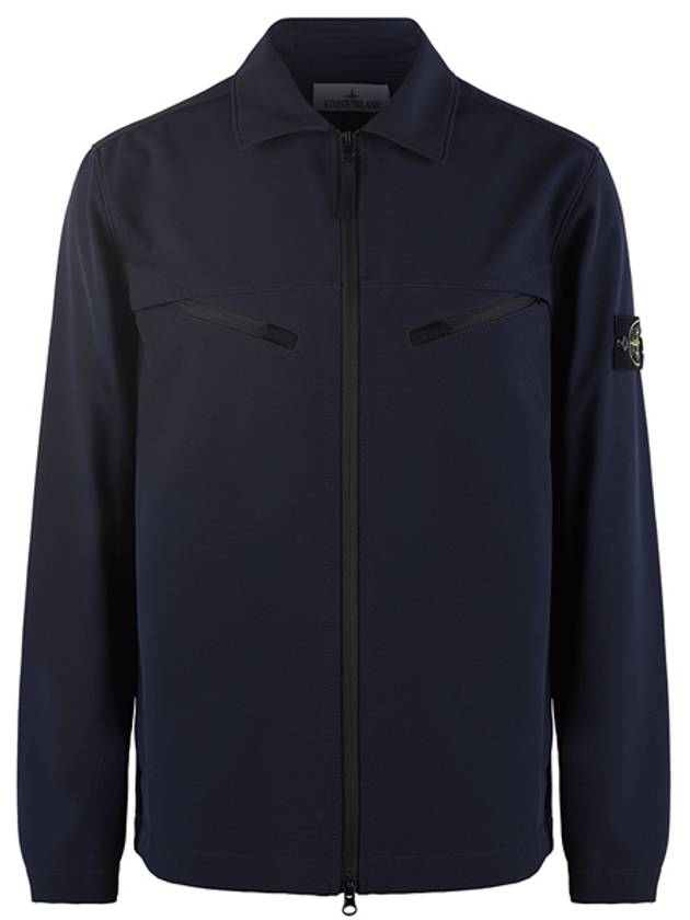 Light Soft Shell Shirt Jacket Navy - STONE ISLAND - BALAAN 2