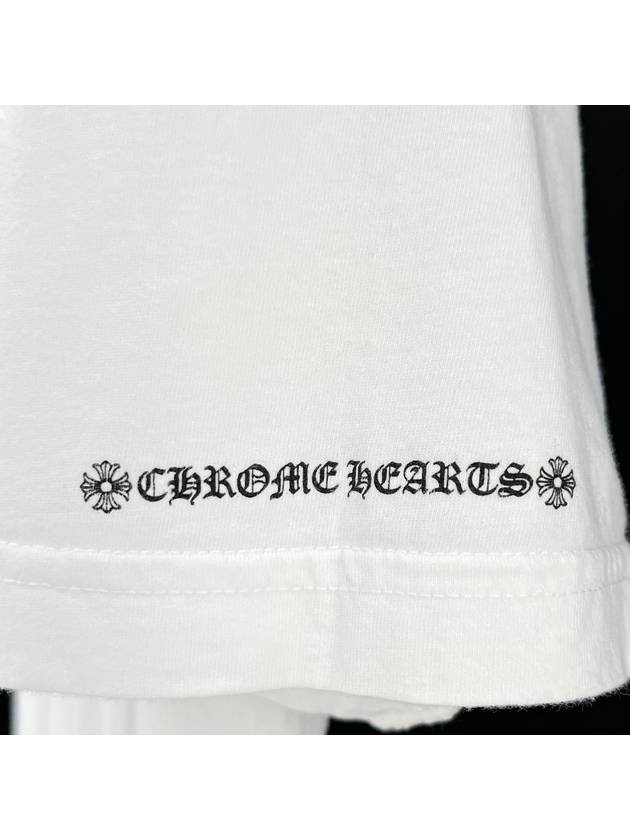 Horseshoe pocket logo short sleeve t shirt white L size - CHROME HEARTS - BALAAN 5