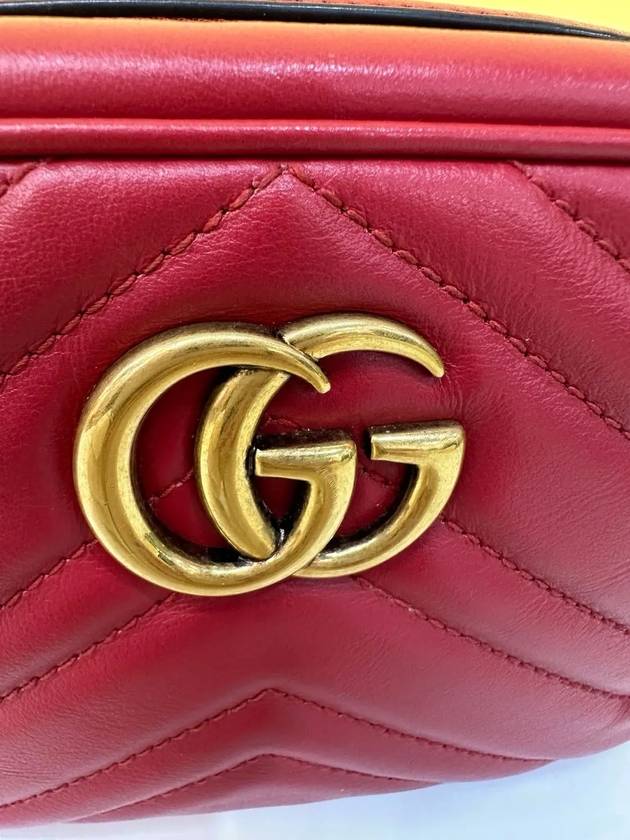 GG Marmont Matelasse Mini Cross Bag 448065 - GUCCI - BALAAN 5