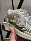 Fabric Laminated Low Top Sneakers Gold - CHANEL - BALAAN 6