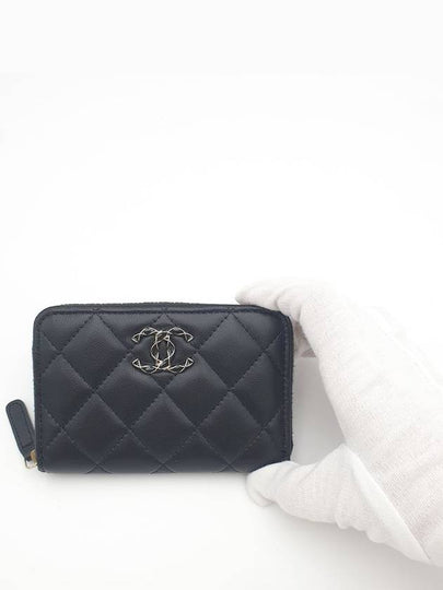 Zipper card wallet black AP3625 - CHANEL - BALAAN 2