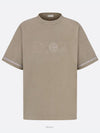 Oversized Fit Cotton Jersey Short Sleeve T-Shirt Brown - DIOR - BALAAN 5