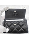 CC logo classic caviar black card wallet AP3831 - CHANEL - BALAAN 6