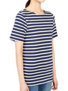 Levant Modern Striped Short Sleeve T-Shirt Navy - SAINT JAMES - BALAAN 4