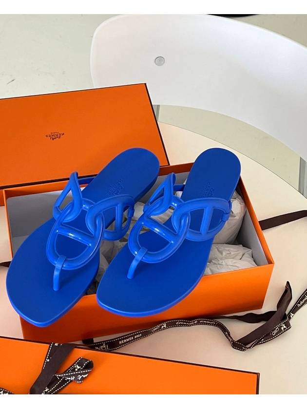 Egerie Flip Flops Blue Outremer - HERMES - BALAAN 2