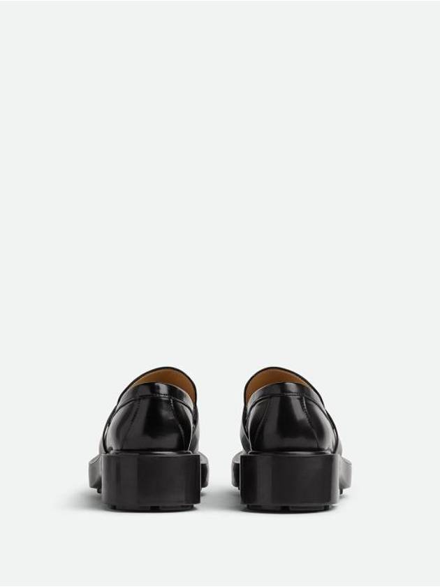 Leather Loafers Black - BOTTEGA VENETA - BALAAN 4