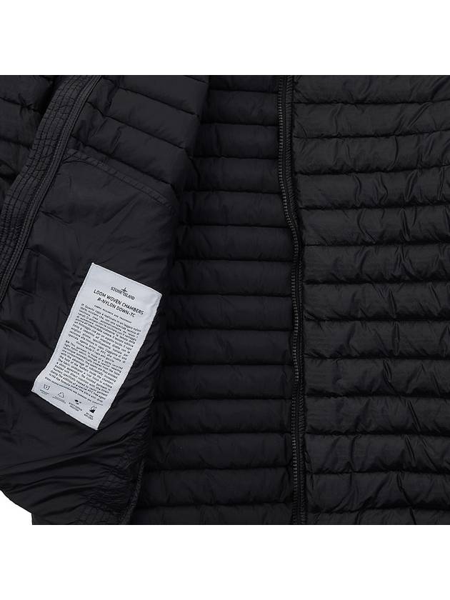 Room Woven Chamber Recycled Nylon Down Padding Hooded Jacket Black - STONE ISLAND - BALAAN 10