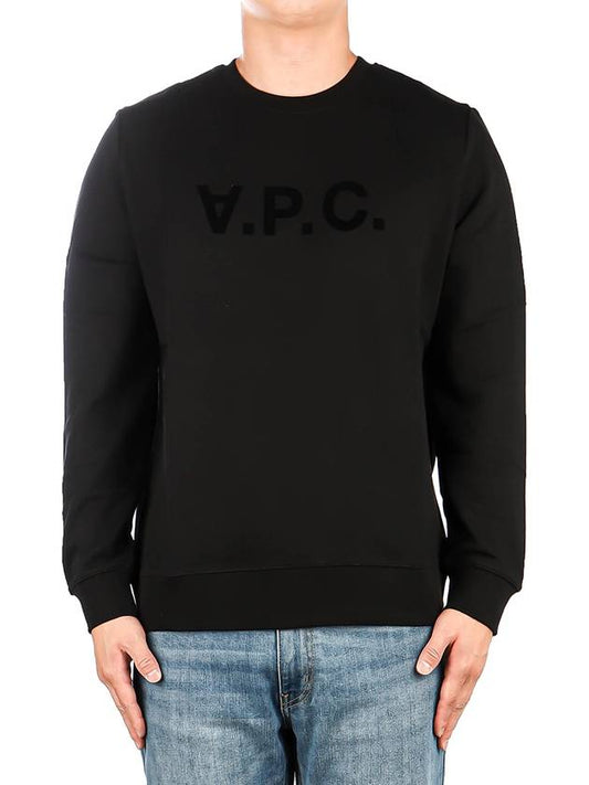 VPC Logo Crew Neck Sweatshirt Black - A.P.C. - BALAAN 2