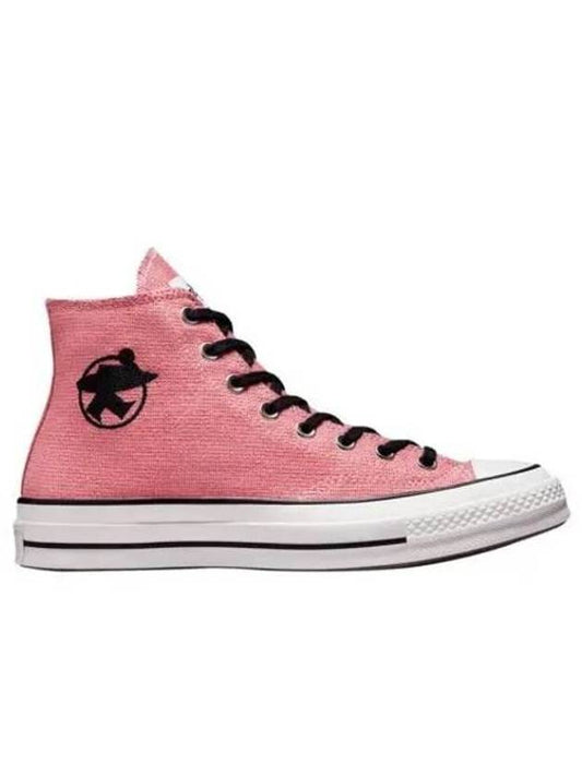 Stussy Chuck 70 High Plumeria High Top Sneakers Pink - CONVERSE - BALAAN 1