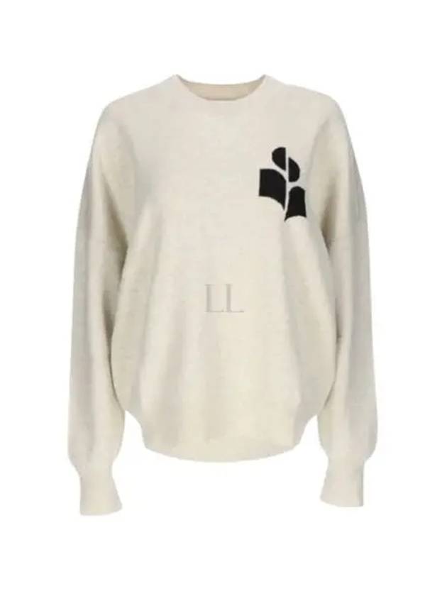 Logo Intarsia Crewneck Sweater Ecru - ISABEL MARANT - BALAAN 2