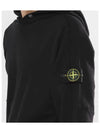 Compass Badge Cotton Hoodie Black - STONE ISLAND - BALAAN 3