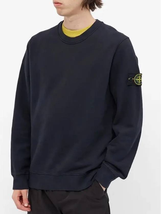 Wappen Patch Crewneck Sweatshirt Navy - STONE ISLAND - BALAAN 4