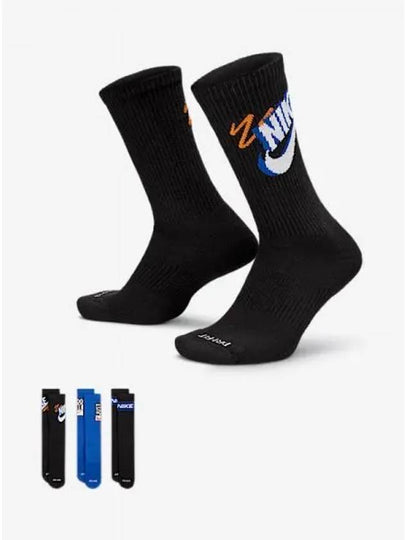 Everyday Plus Crew Socks 3 Pairs - NIKE - BALAAN 2