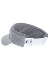 Women s Cashmere Knit Visor 8704LXAS GREY - BLACK&WHITE - BALAAN 4