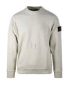 Logo Patch Crew Neck Sweatshirt Pistacchio - STONE ISLAND - BALAAN 2