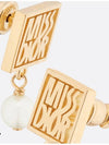 Miss Dior Resin Pearl Earrings Gold - DIOR - BALAAN 6